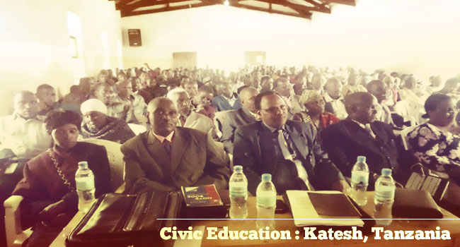 Civic Education, Katesh Tanzania 